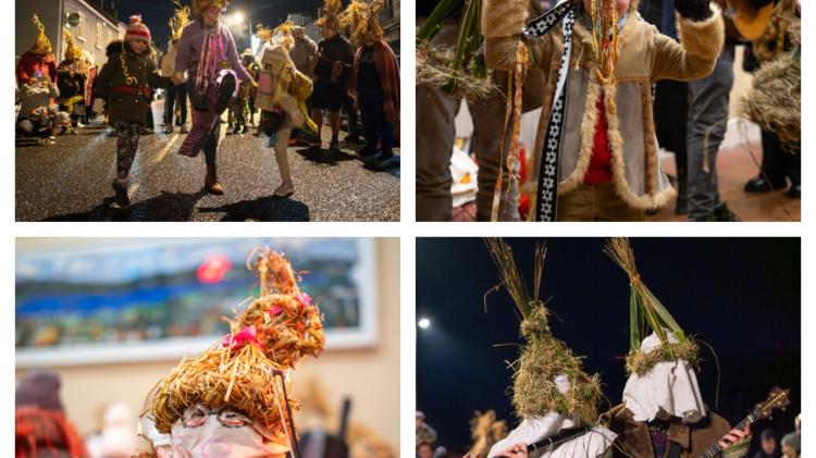 Gallery: Leitrim Mummers light up Drumkeerin with festive parade