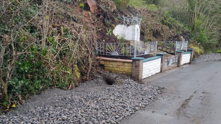 Locals angered as Glencar pond filled in during roadworks to create parking space