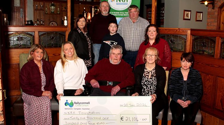 Family raise over &euro;21k for NRH after father&rsquo;s life-changing farming accident