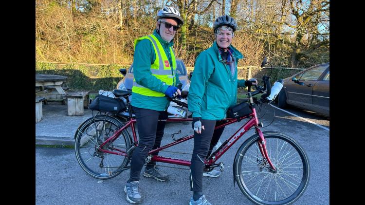 Leitrim couple prepare for extraordinary 600km tandem cycle to support Irish Guide Dogs