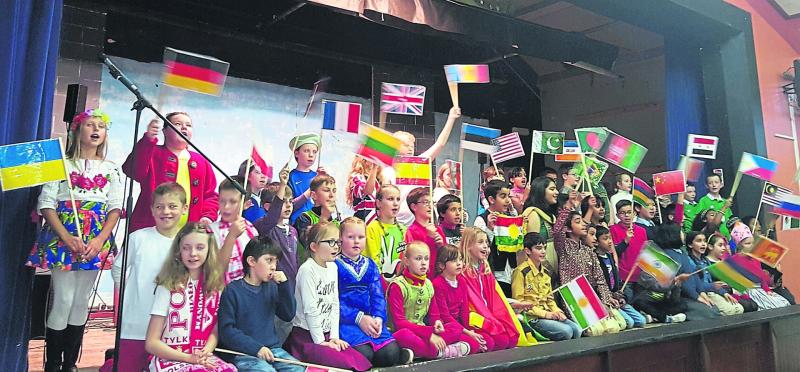 33 nationalities in Scoil Mhuire Carrick-on-Shannon celebrate international evening
