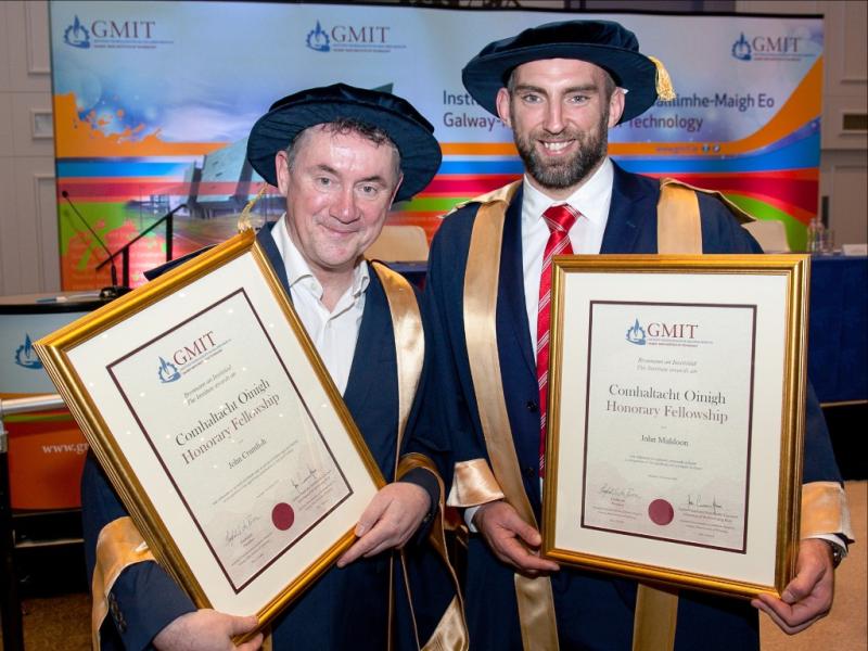 Connacht rugby star Muldoon awarded honorary GMIT Fellowship