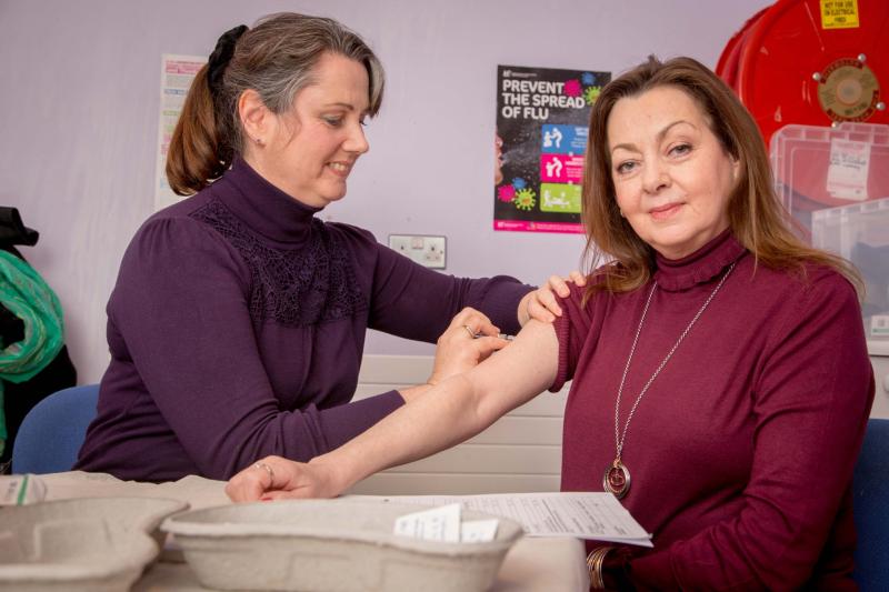Sandy Kelly promotes Leitrim Flu Vaccine campaign 