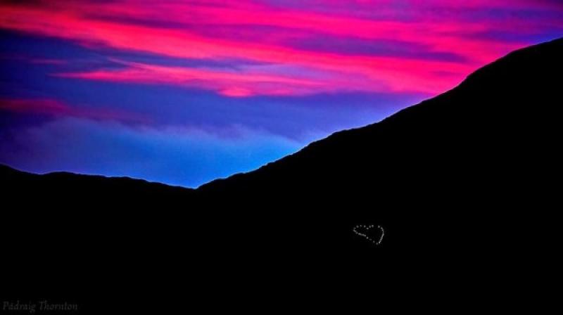 Keep your eyes on the slopes of Benbo each evening to see Love Leitrim's 'Heart'
