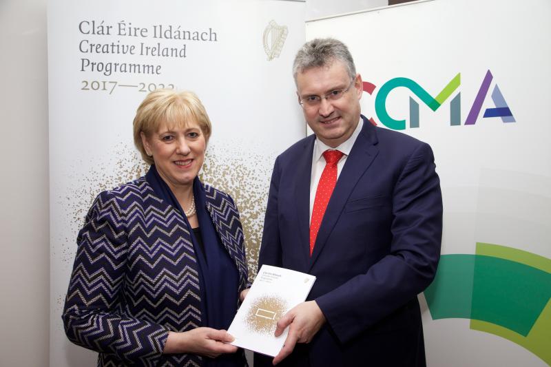 Minister Humphreys meets Leitrim Chief Executive to discuss Creative Ireland roll out