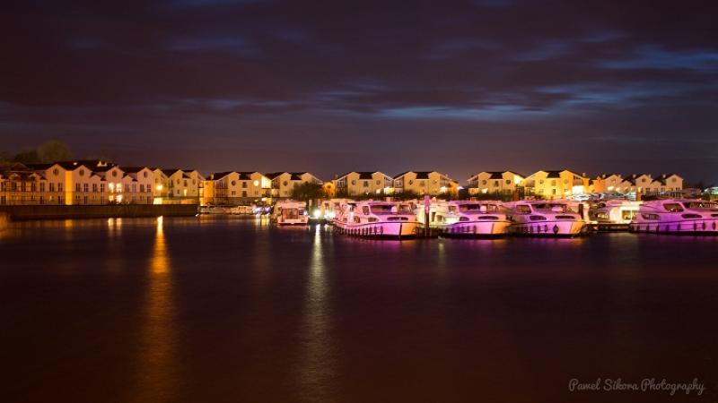 Leitrim town turns purple
