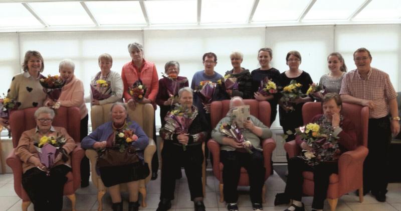 Special delivery of flowers for Valentine's