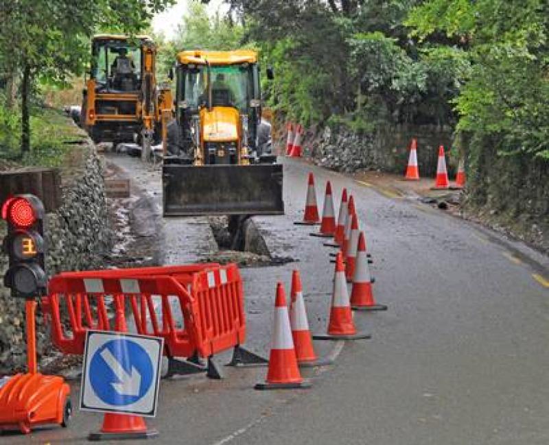 Drumaleague works in pipeline for bridge on R-209