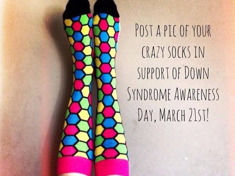 Rock your Socks day for World Down Syndrome Day