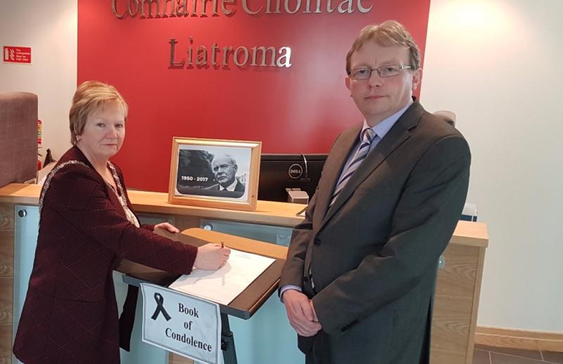 Book of Condolences for McGuinness in Carrick and Manorhamilton