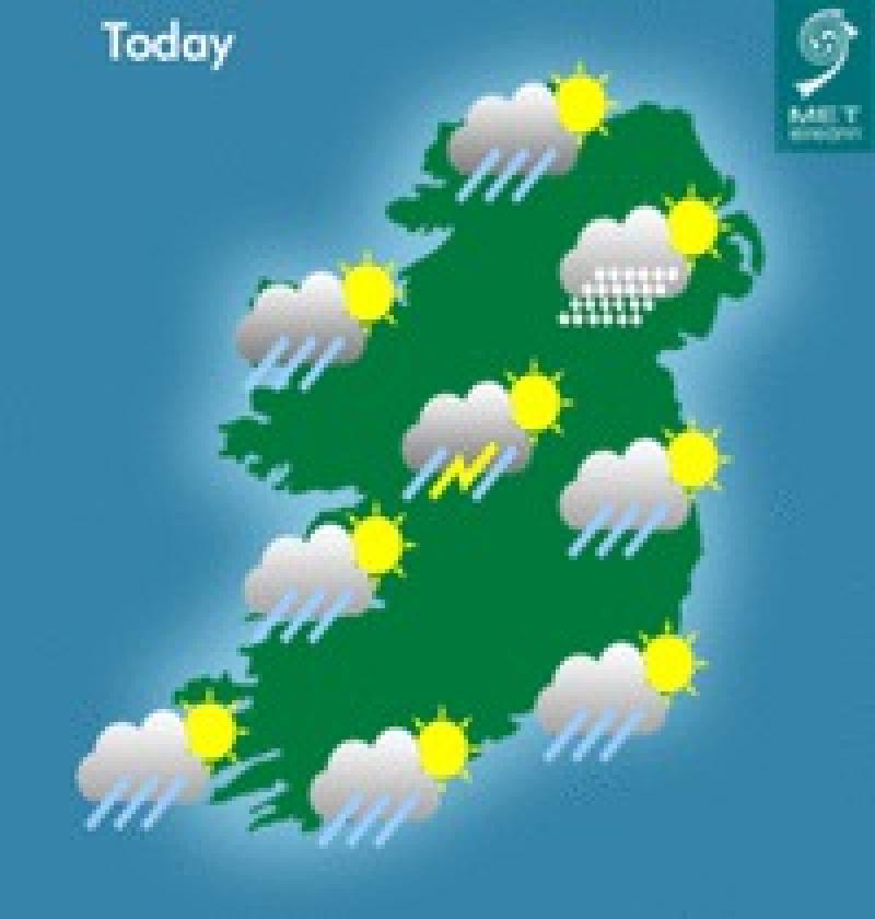 The sun is out but watch out for sleet