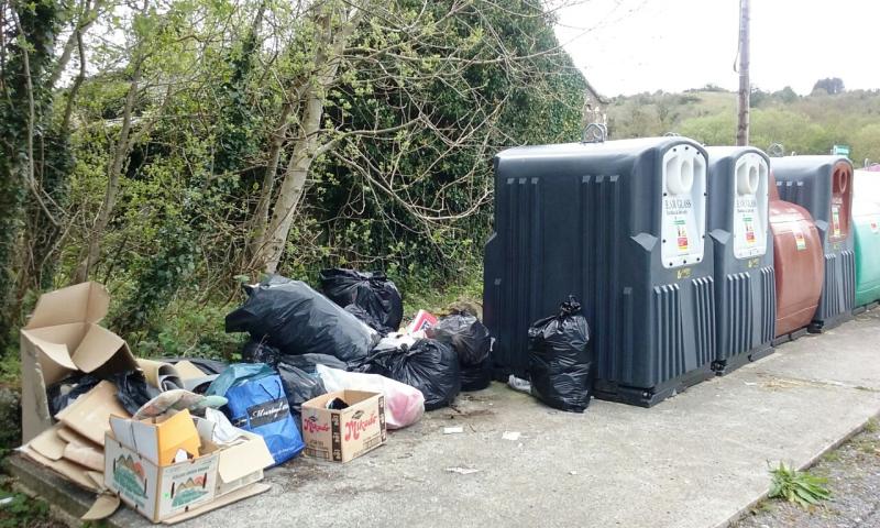 Disgraceful dumping at Tarmon Bring Bank