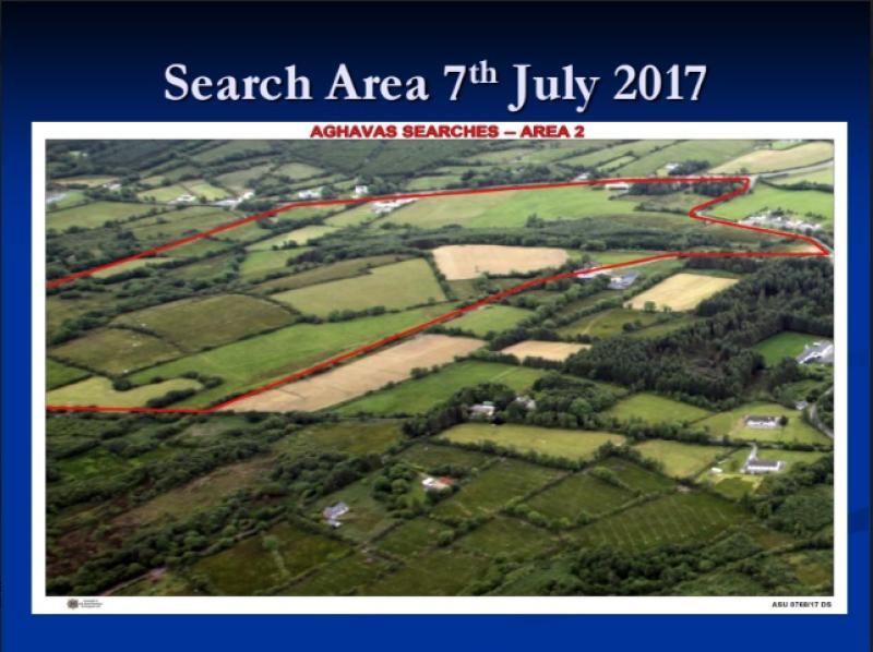 Search area for Pat Heeran in Aughavas today