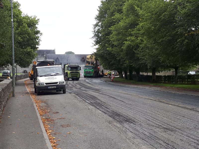 Resurfacing to be carried out at near Glan Cross