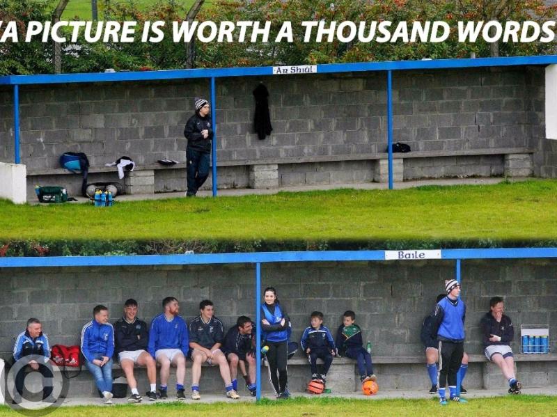 A picture tells a thousand words as team struggles for players