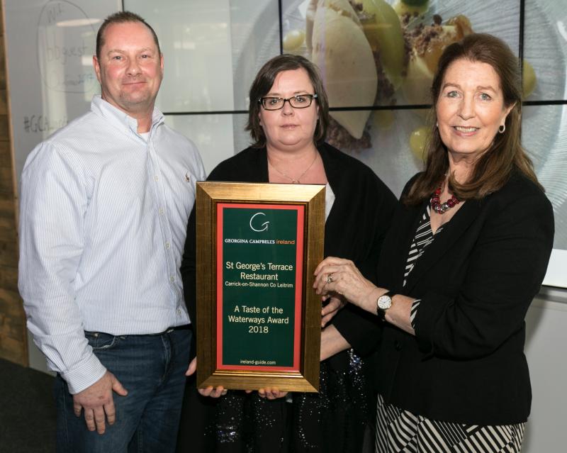 Georgina Campbell Award for St. George’s Terrace Restaurant