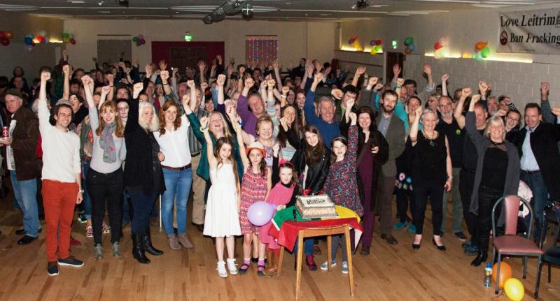 Supporters from all over the word attend Leitrim frackdown party