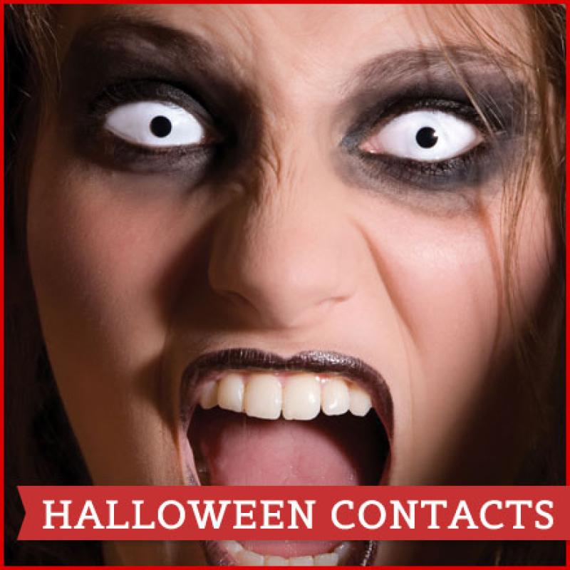 The novelty contact lenses can cause serious problems.