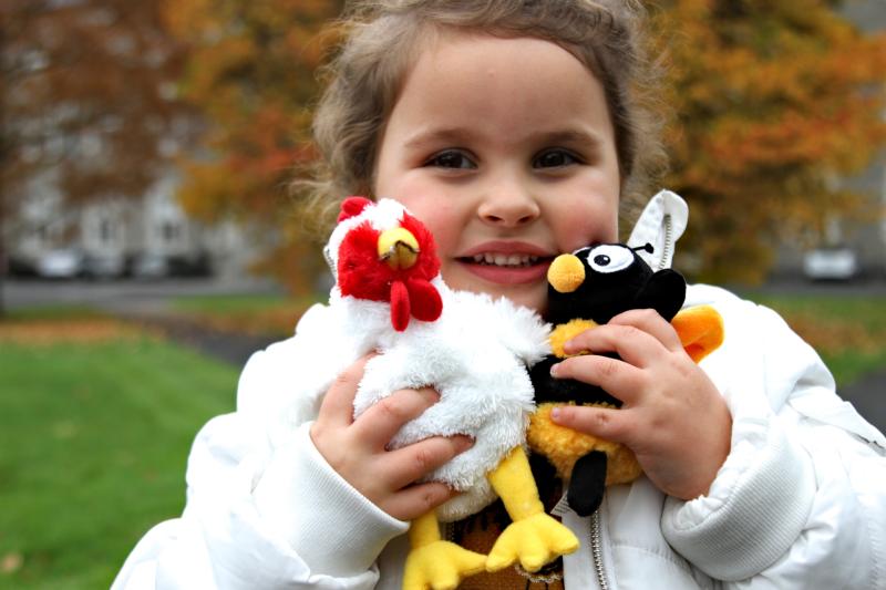 Annabel Butler (4) pictured at the launch of Trócaire's Christmas gifts for Leitrim this week.