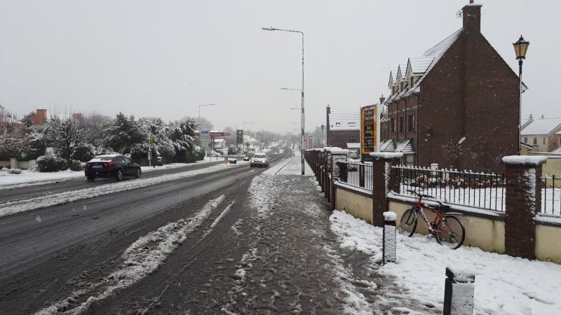 Dubin Road Portlaoise on Sunday.