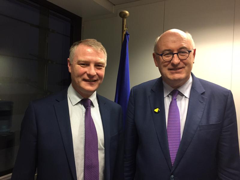 Kenny meets Commissioner Hogan on issues affecting the farming community
