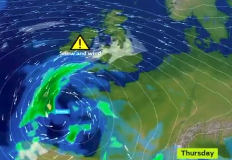 Weather Update: Storm Emma set to collide with 'Beast from the East' this week