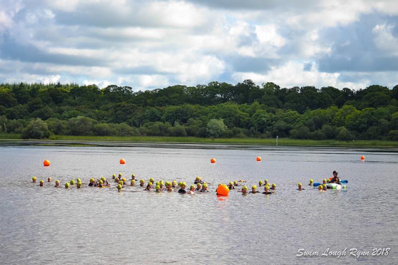 Watch | 300 swimmers complete inaugural Swim Lough Rynn 