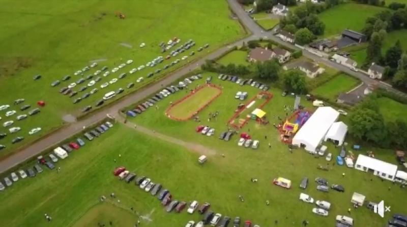 A bird's eye view of Cloone Agricultural Show yesterday