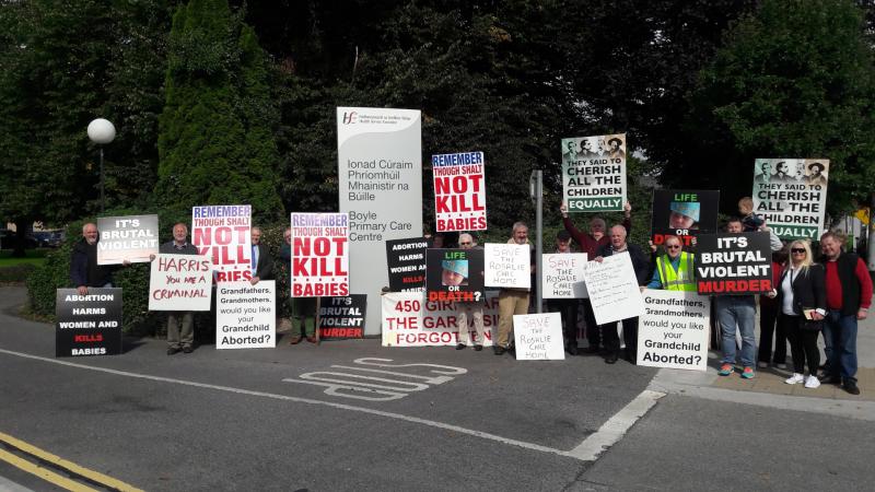 Local protesters at opening of Boyle and Ballymote Primary Care Centres