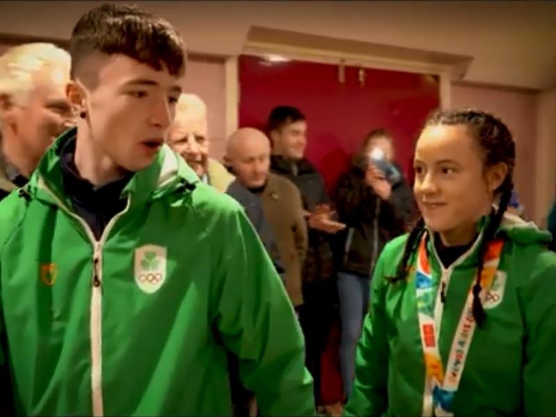 Watch | Huge crowds in Manorhamilton welcome home Ireland's bronze medalist Déarbhla Rooney