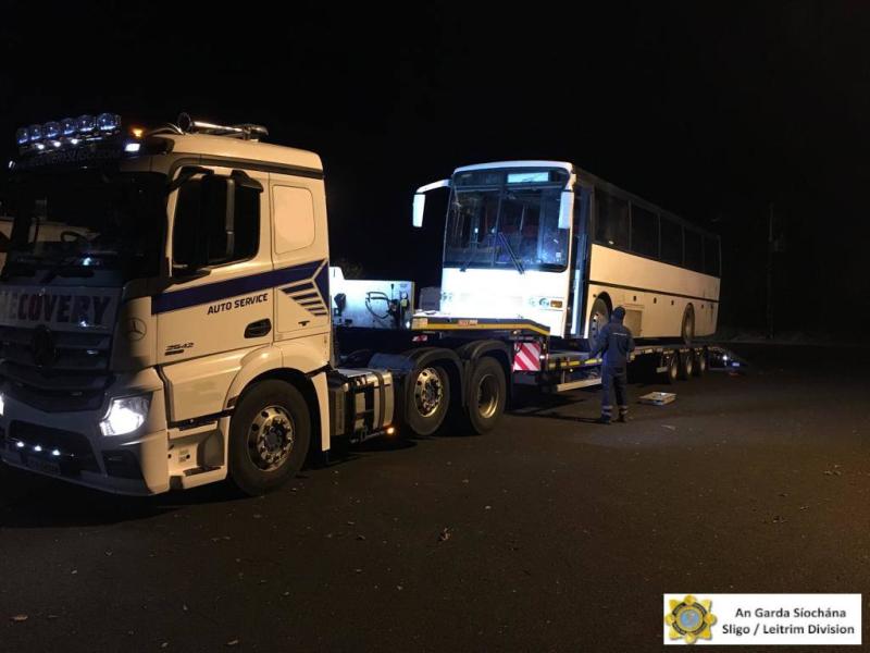 Dangerous buses taken  off the road in Leitrim
