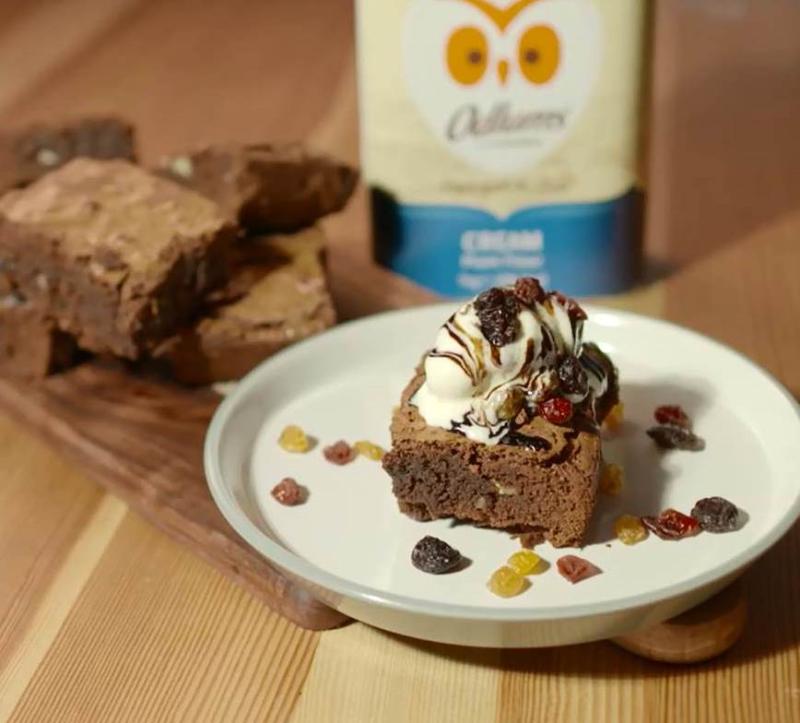 Try making these yummy Christmas inspired brownies!