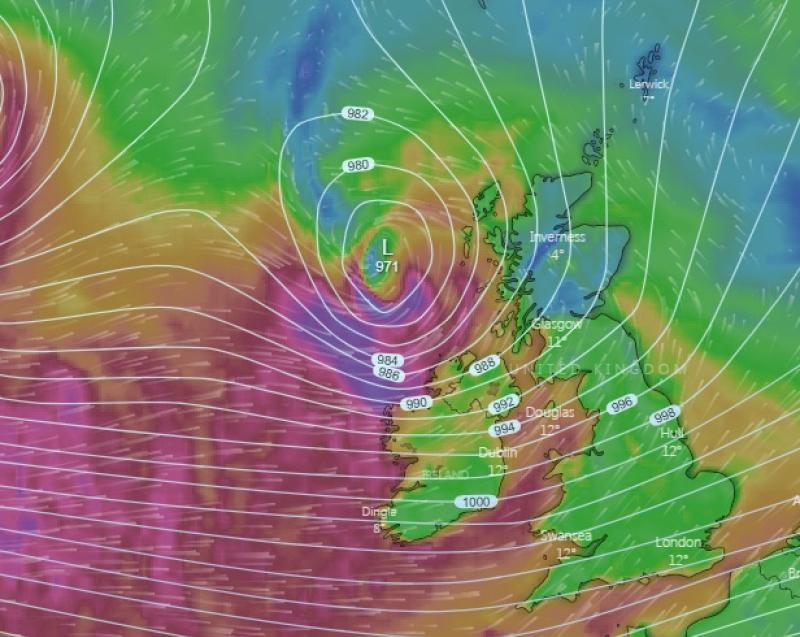 Met Eireann upgrades Weather Warning to Orange for some areas for tonight