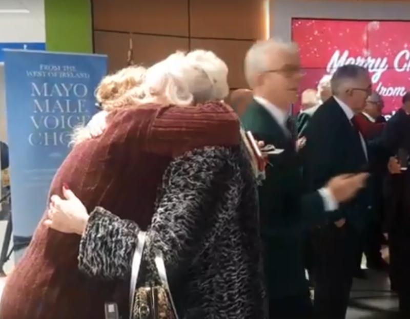 Watch | Emotional scenes at Ireland West Airport as loved ones reunited for Christmas
