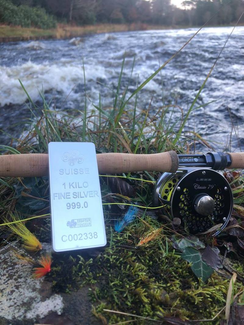 The angler who catches the first salmon on the Drowes will be awarded a kilo of silver
