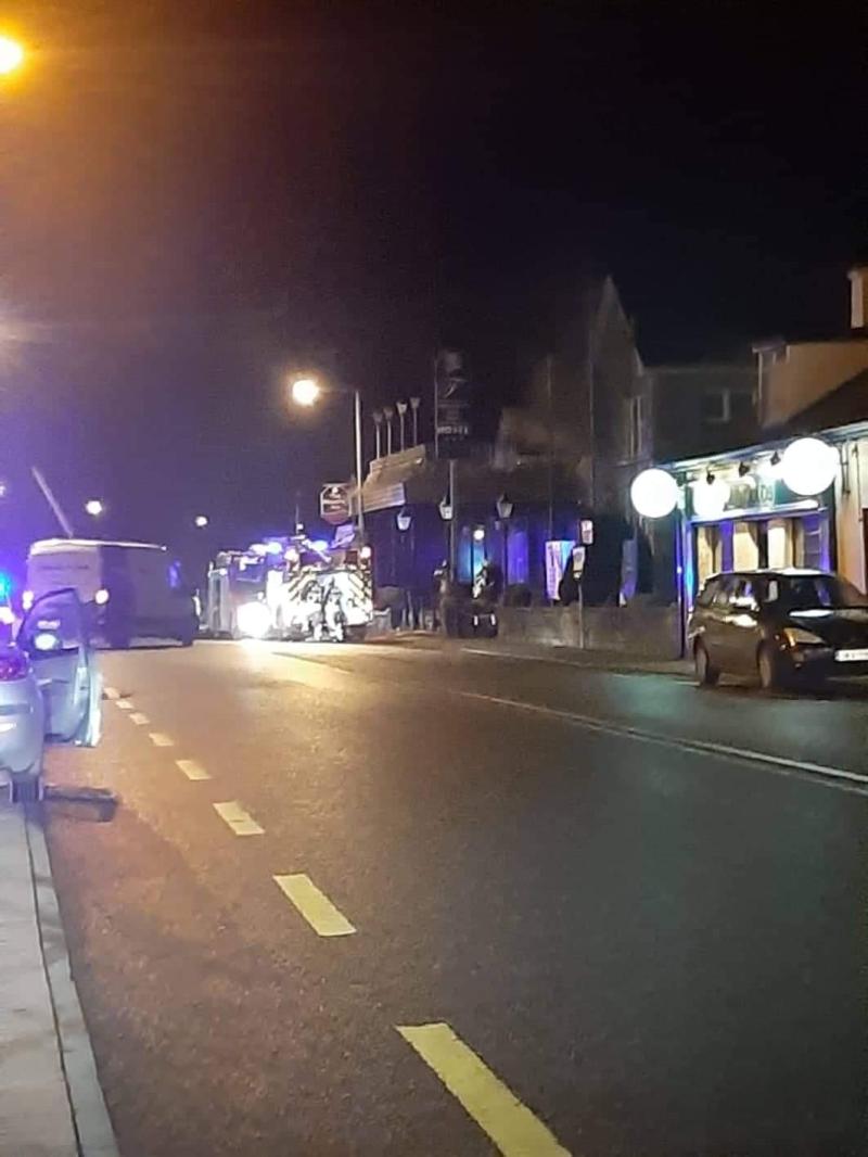 Emergency services have responded to reports of a fire in a former Leitrim hotel
