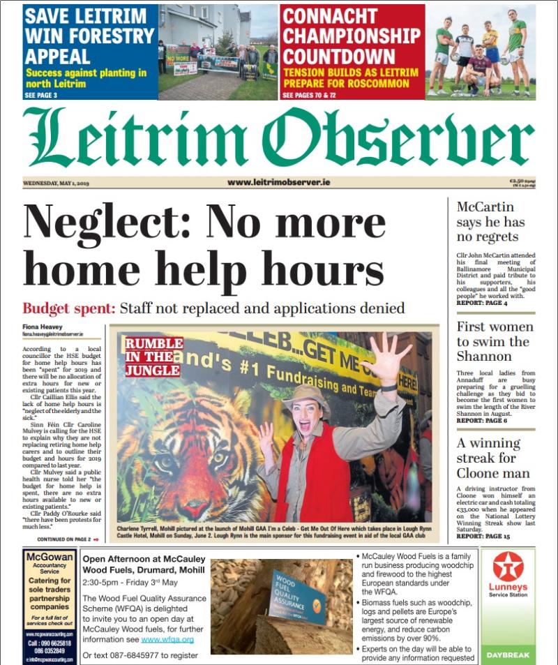 Lack of home help hours in Leitrim is a 'national scandal'