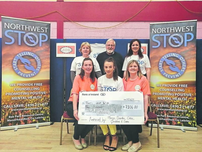 Manorhamilton cyclists present &euro;7,306 to Northwest STOP