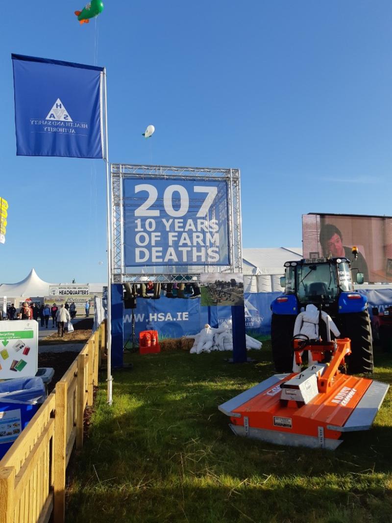 Powerful poster from the Health and Safety Authority at the Ploughing 