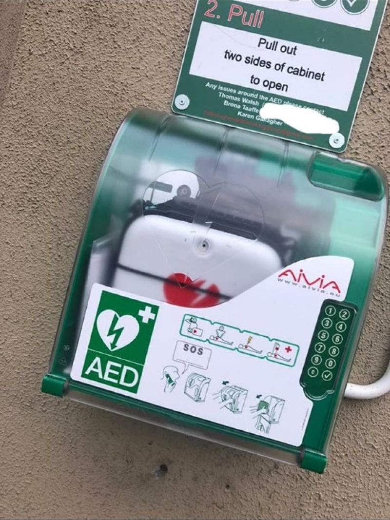 Live-saving defibrillator damaged in Ballintogher, Co Sligo