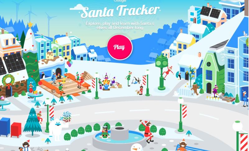 Keep track of Santa on his travels around the world this evening!