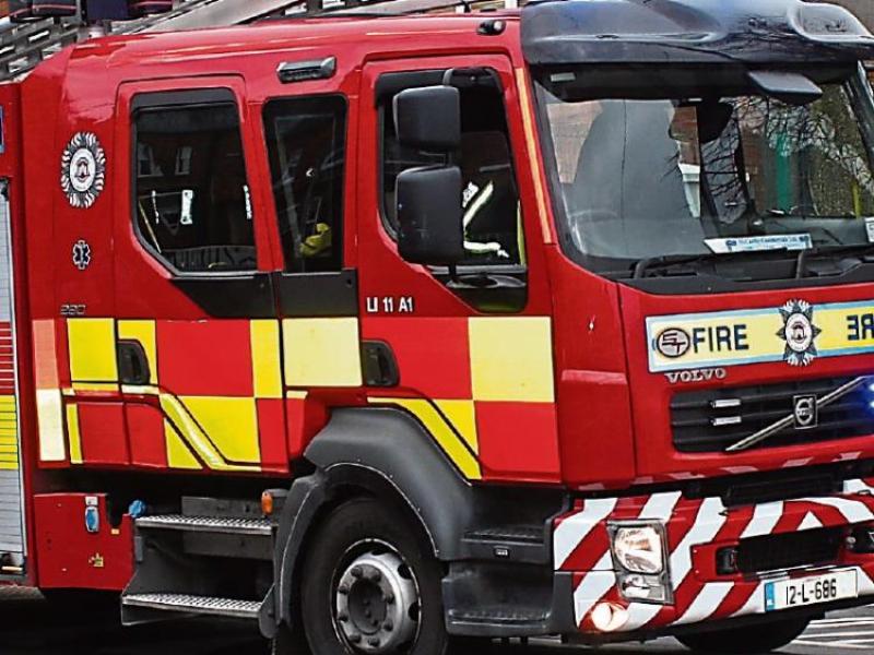 Fire service at scene in Leitrim