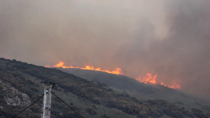 Fire officers tackling a second significant blaze on Cooley Mountains