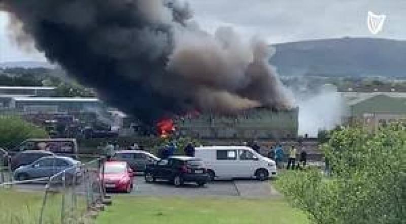 Fire service remains at scene of Sligo blaze