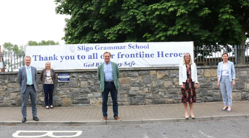 Sligo University Hospital thank Sligo Grammar School for their support