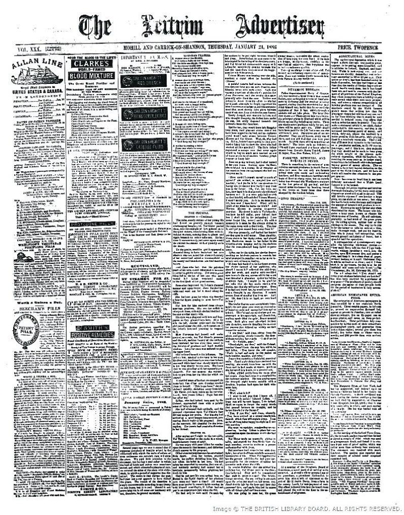  HISTORY: Leitrim in 1870:  a society in transition
