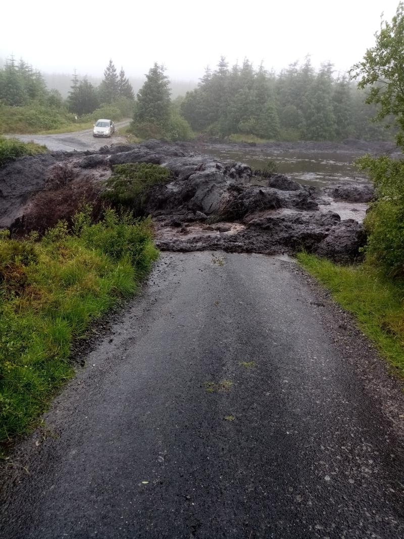 Landslide in Leitrim