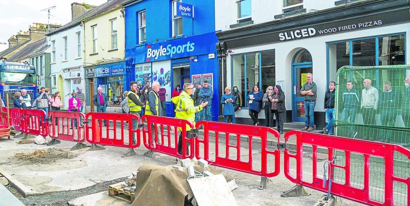 Strong complaints at open air meeting on Carrick redevelopment works