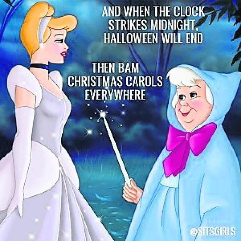 Replace that pumpkin with a tree because Christmas starts early 