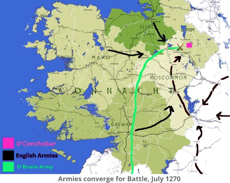 Battle of Connacht on the Leitrim border where Irish forces crushed the Normans
